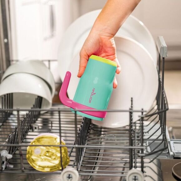 REDUCE Coldee Tumbler for Kids with Handle  2 Pack Spill-Proof & Insulat 14oz - Picture 7 of 10